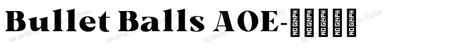 Bullet Balls AOE字体转换